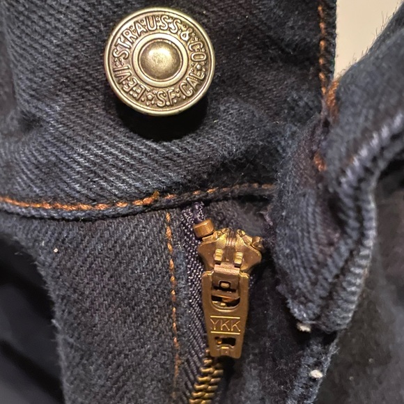 High-Rise Straight Leg Women’s Jeans - Dark Blue - Picture 7 of 16